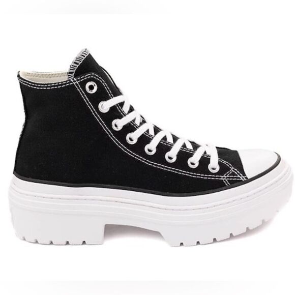 Womens Converse Chuck Taylor All Star Lugged Heel High-Top Sneaker - Black 10.5 - Picture 2 of 8